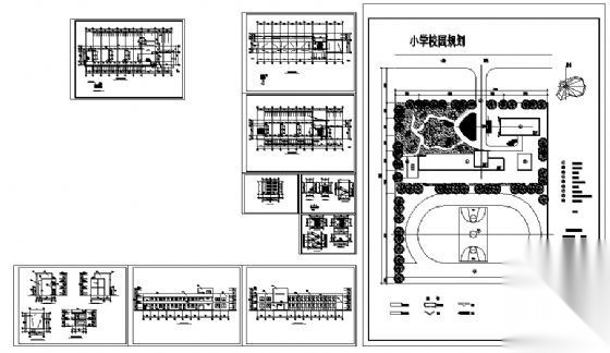 某三层小学教学楼建筑施工图cad施工图下载【ID:151570114】