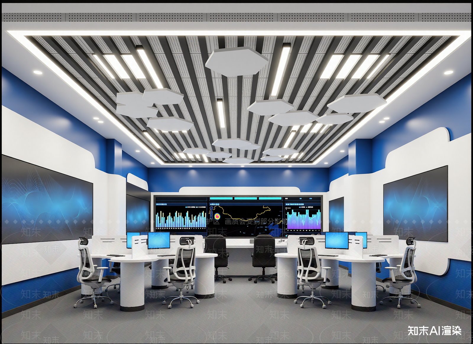 现代指挥中心3D模型下载【ID:1213995661】