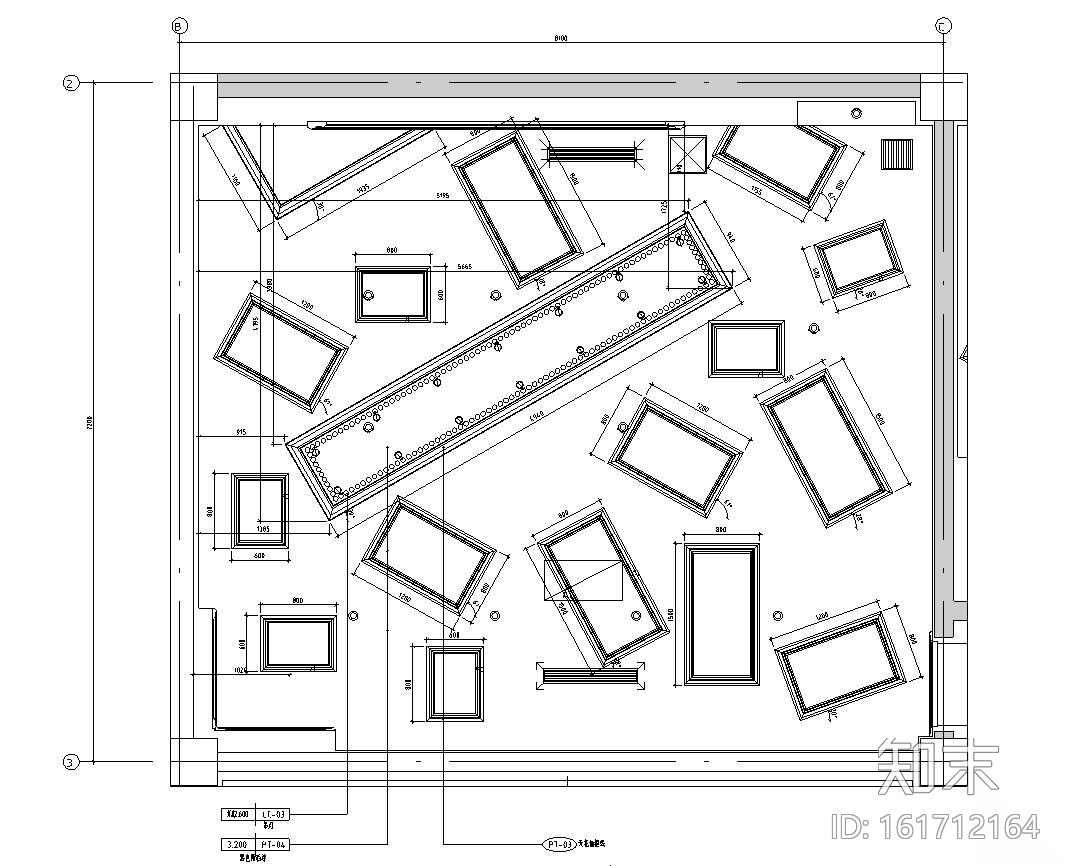 [广东]惠州蓝湾半岛售楼处装饰施工图cad施工图下载【ID:161712164】