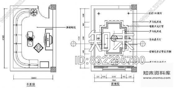 图块/节点KTV包房空间cad施工图下载【ID:832295790】