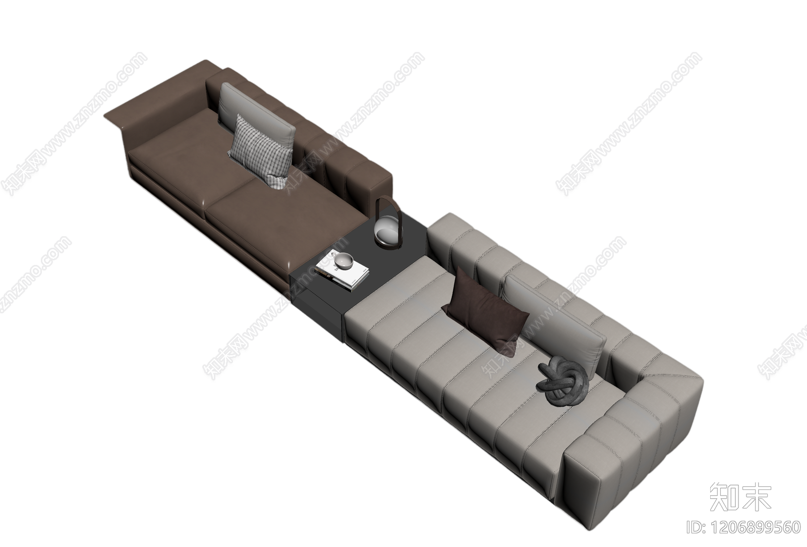 组合式模块沙发3D模型下载【ID:1206899560】