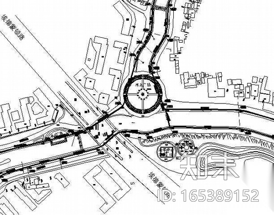 某河道景观建设工程排水设计图纸cad施工图下载【ID:165389152】