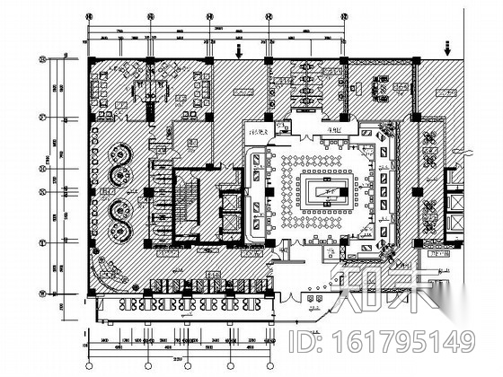 某现代时尚特色酒吧装修图（含效果）cad施工图下载【ID:161795149】