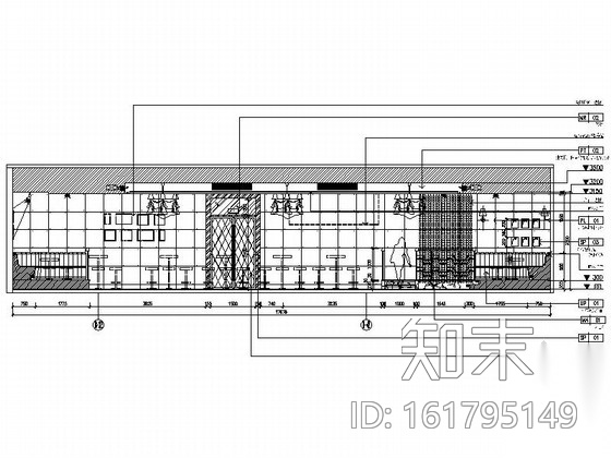 某现代时尚特色酒吧装修图（含效果）cad施工图下载【ID:161795149】