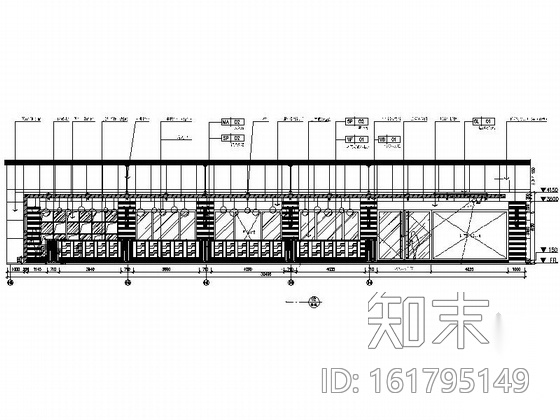 某现代时尚特色酒吧装修图（含效果）cad施工图下载【ID:161795149】