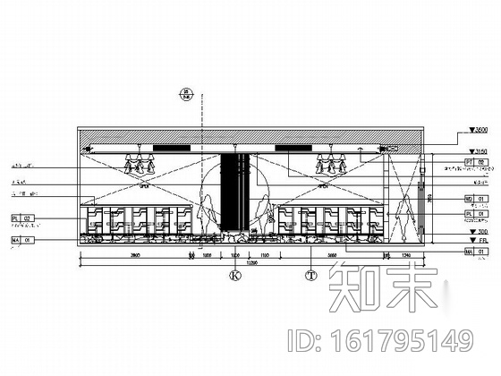 某现代时尚特色酒吧装修图（含效果）cad施工图下载【ID:161795149】