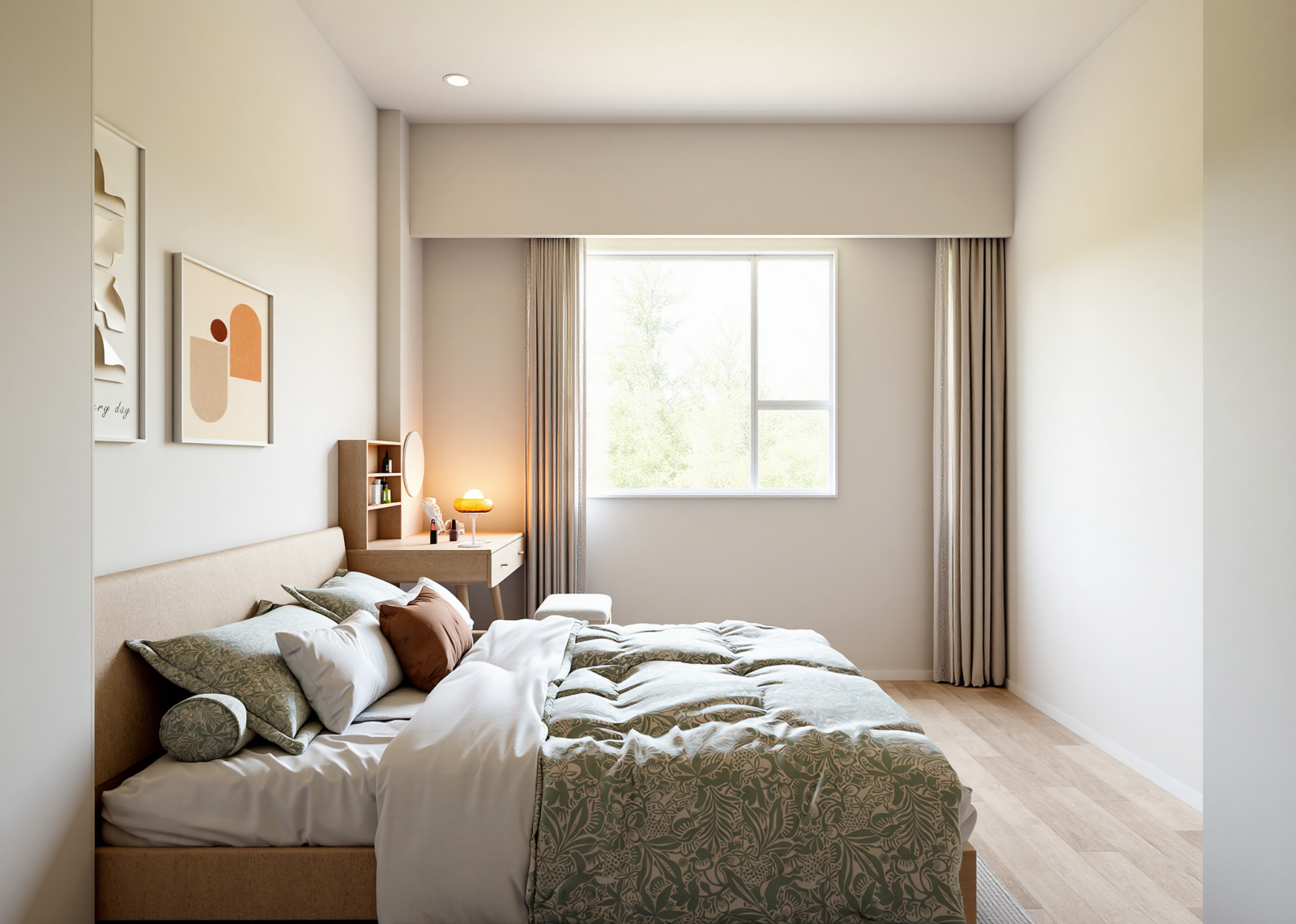 北欧家居卧室3D模型下载【ID:1215134071】