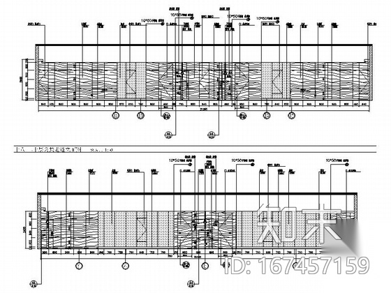 [重庆]现代简约酒店公共通道室内设计施工图cad施工图下载【ID:167457159】