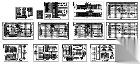 某四层办公楼建筑施工图cad施工图下载【ID:151424196】