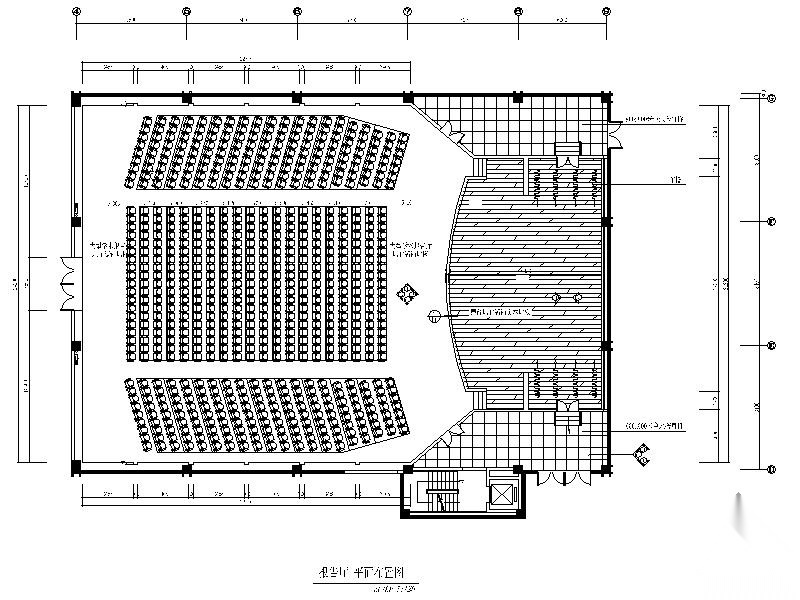 [山东]某办公楼报告厅装修图施工图下载【ID:160706195】