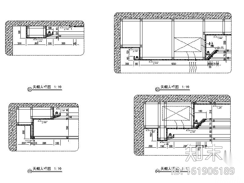 某双层连排别墅室内装修图cad施工图下载【ID:161906189】