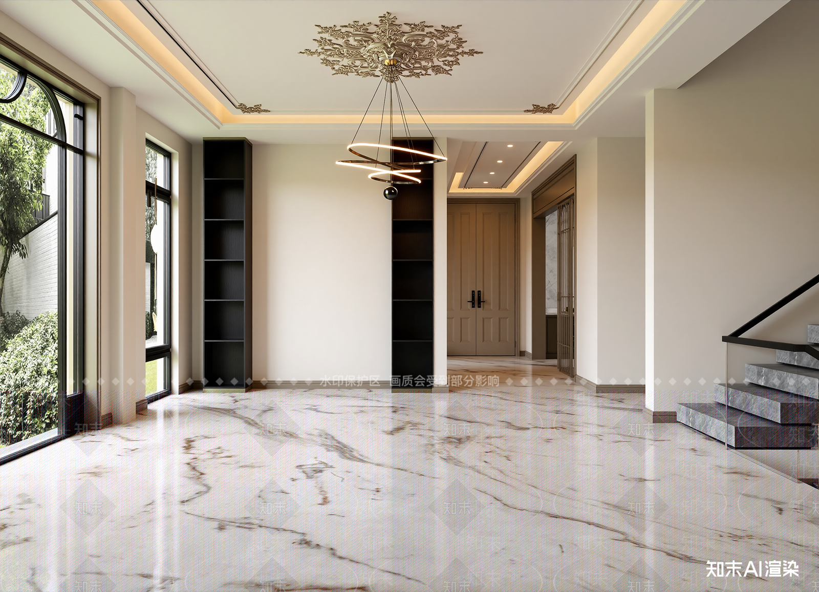 法式玄关3D模型下载【ID:1214605701】