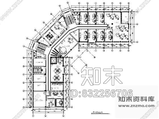 图块/节点某办公楼平面设计图cad施工图下载【ID:832256706】