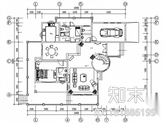 [武汉]临湖独栋精品双层别墅室内装修施工图施工图下载【ID:161886199】