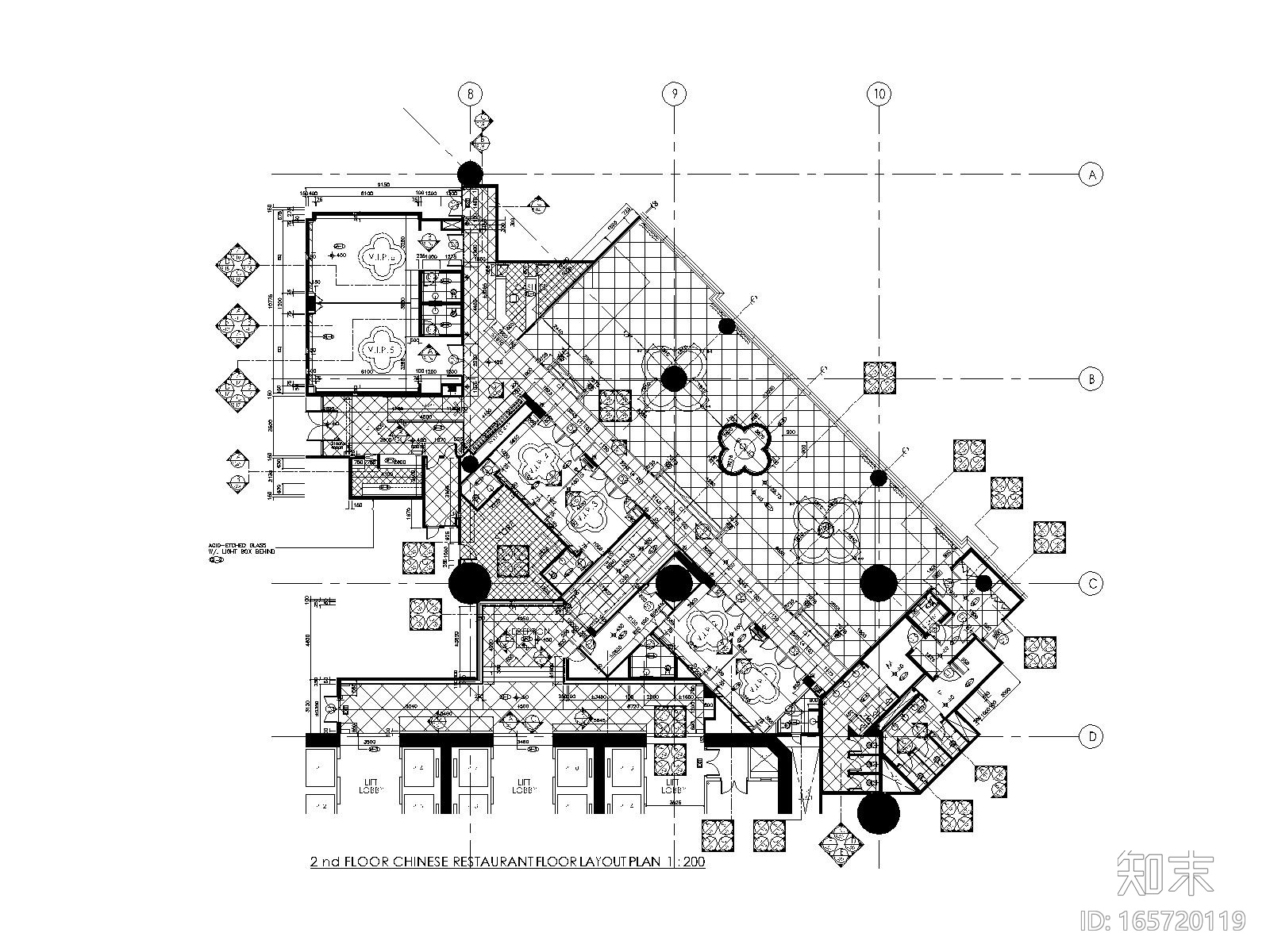 [澳门]梁志天—澳门8餐厅室内装修全套CAD施工图施工图下载【ID:165720119】