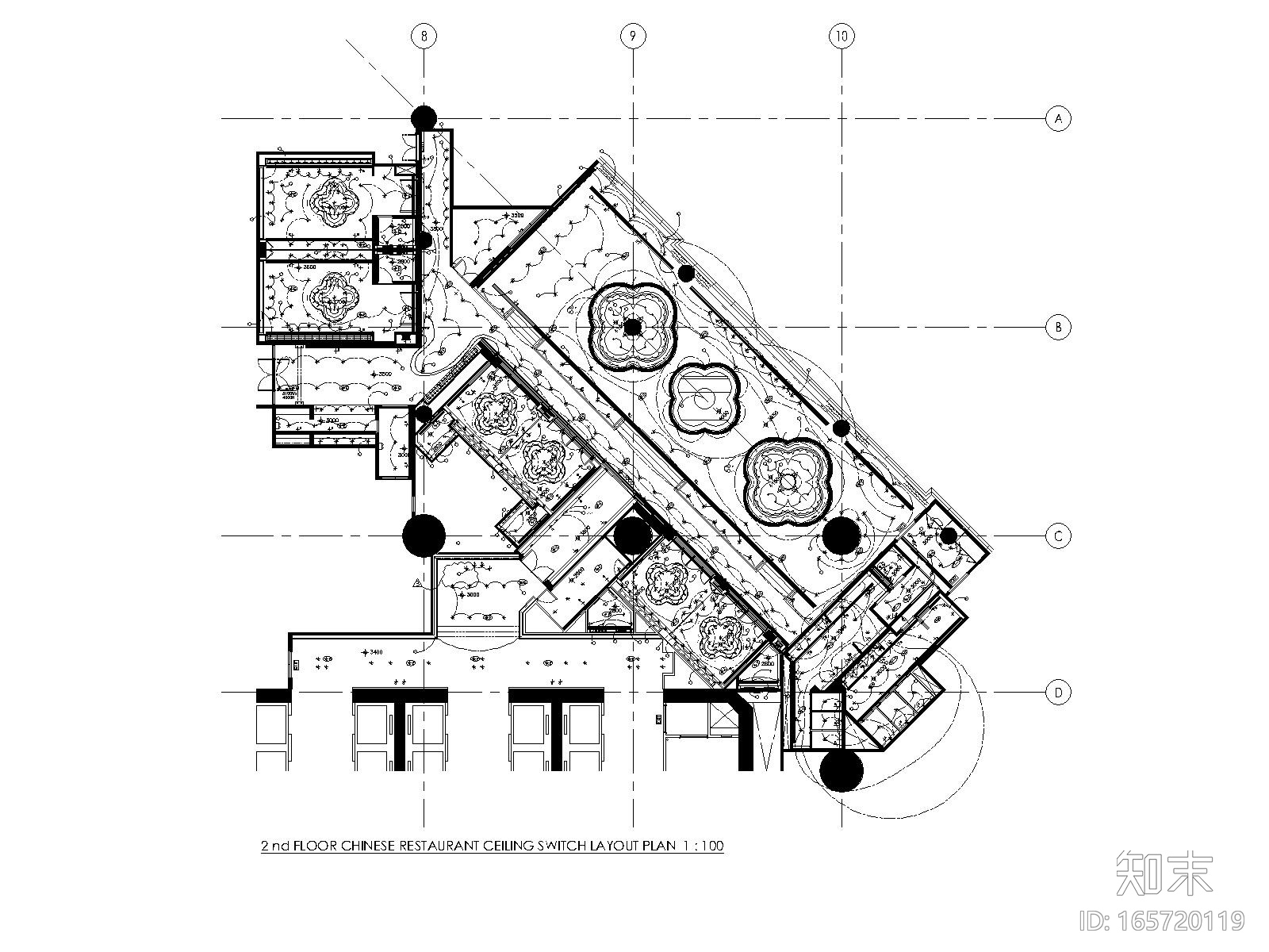 [澳门]梁志天—澳门8餐厅室内装修全套CAD施工图施工图下载【ID:165720119】