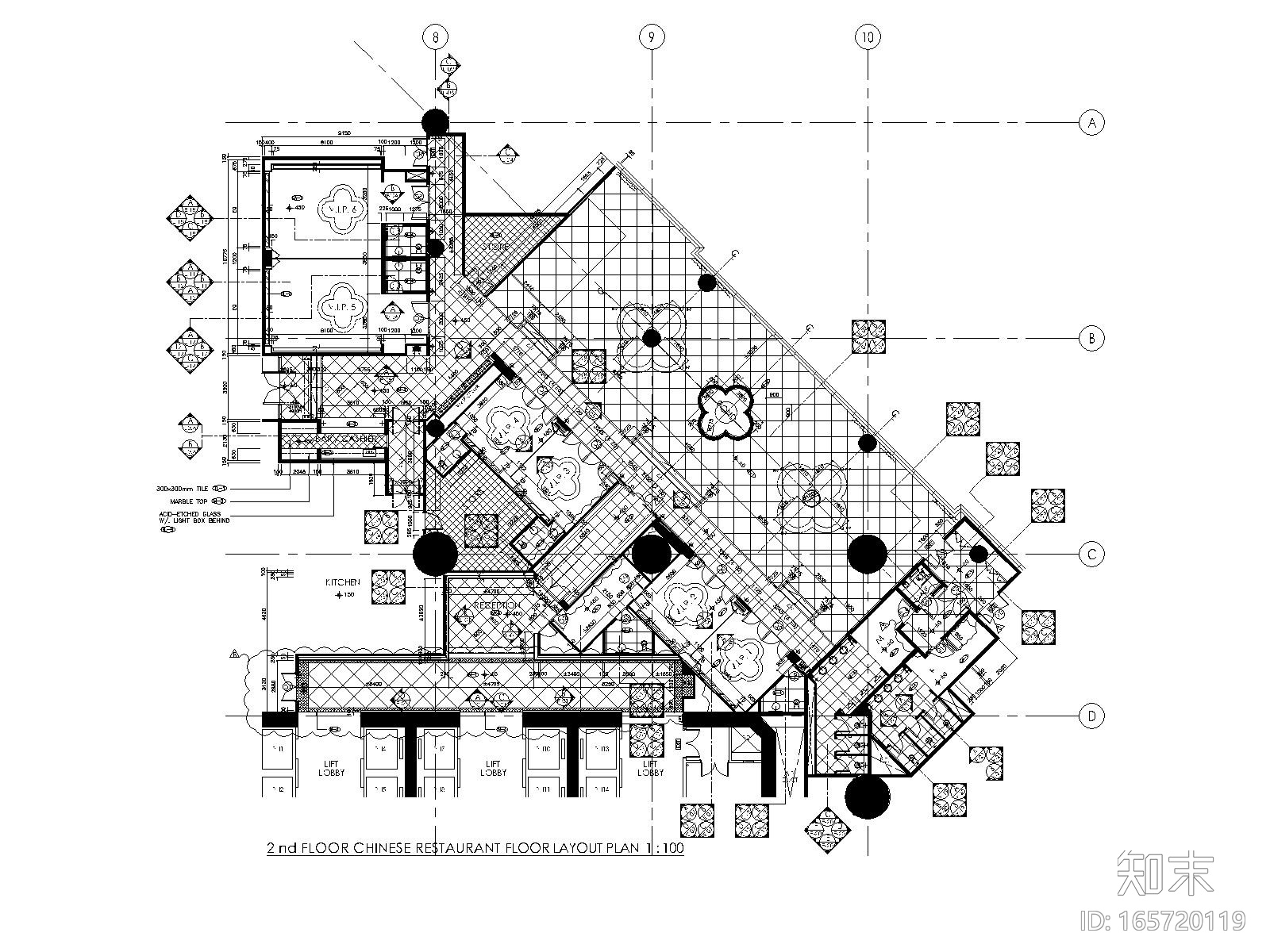 [澳门]梁志天—澳门8餐厅室内装修全套CAD施工图施工图下载【ID:165720119】