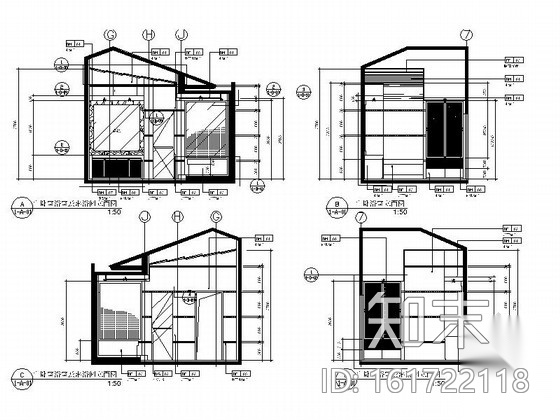 名师地中海B户型花园三居室样板房装修图(含效果)施工图下载【ID:161722118】