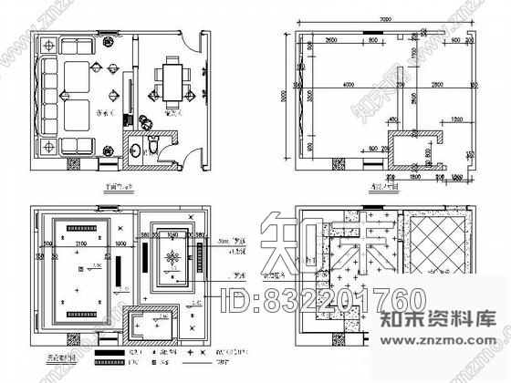 图块/节点会所某包厢立面图1cad施工图下载【ID:832201760】