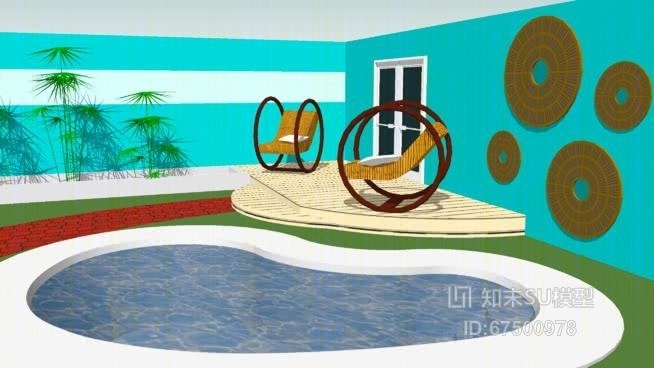 景观小建筑SU模型下载【ID:618126785】