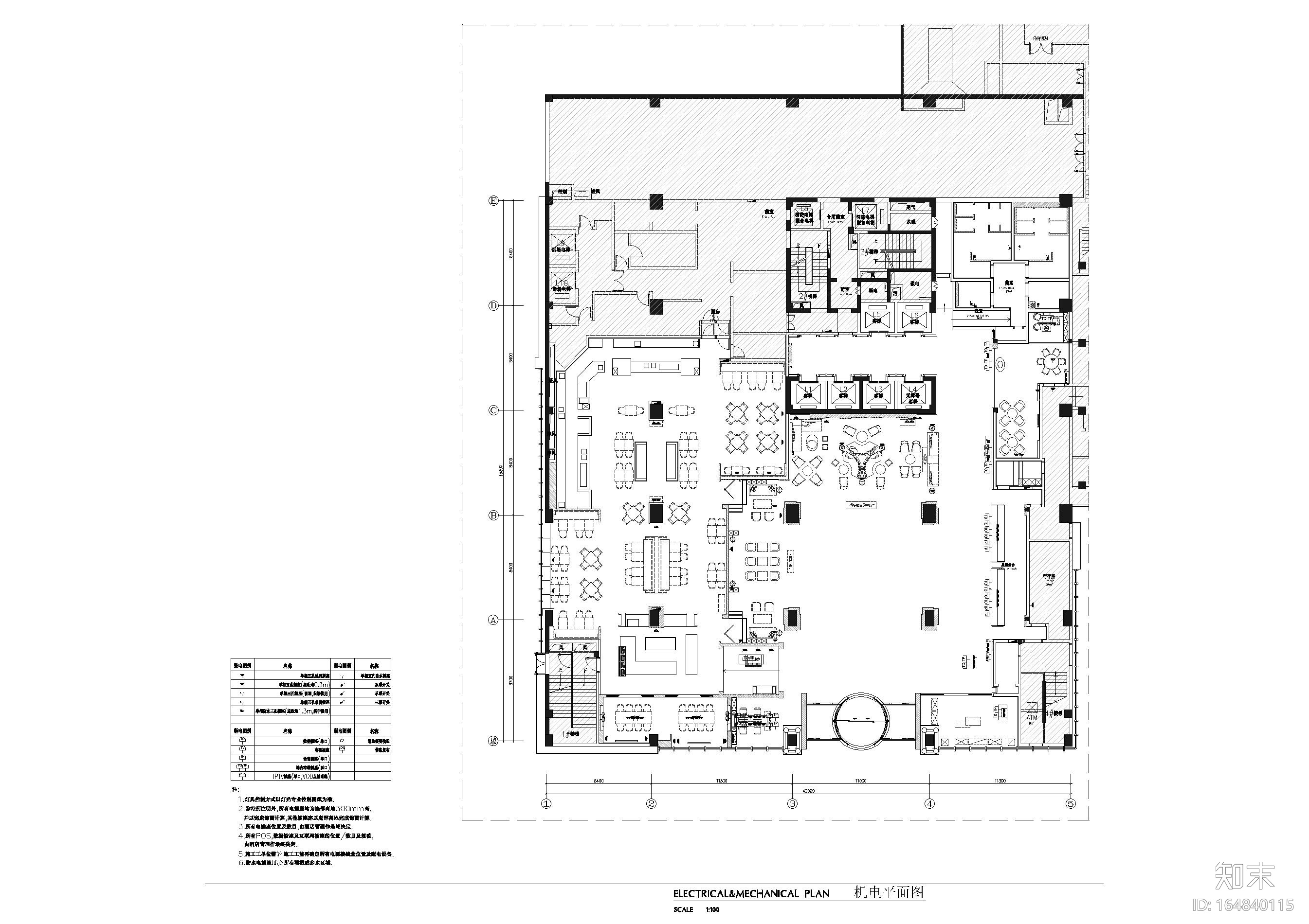 [湖北]希尔顿逸林商务酒店施工图+实景拍摄cad施工图下载【ID:164840115】