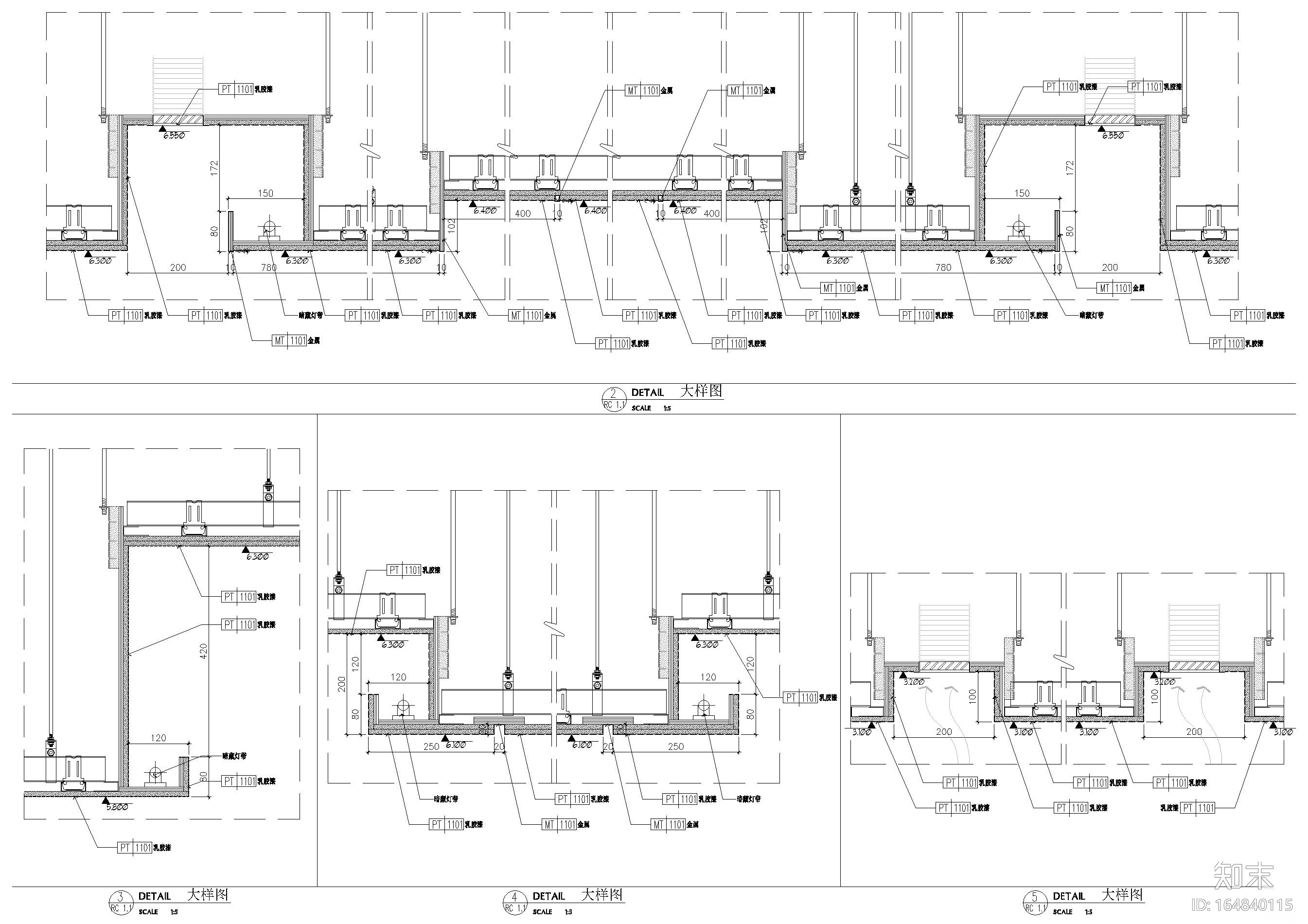 [湖北]希尔顿逸林商务酒店施工图+实景拍摄cad施工图下载【ID:164840115】