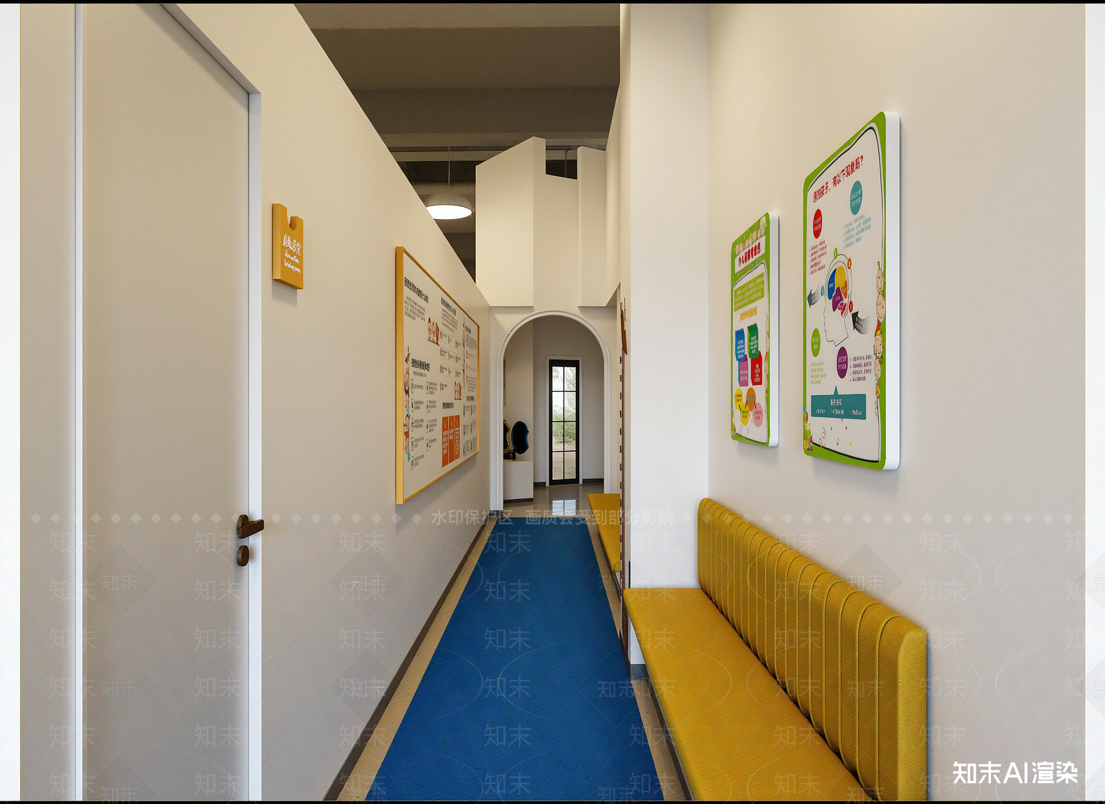 现代走廊3D模型下载【ID:1214692572】