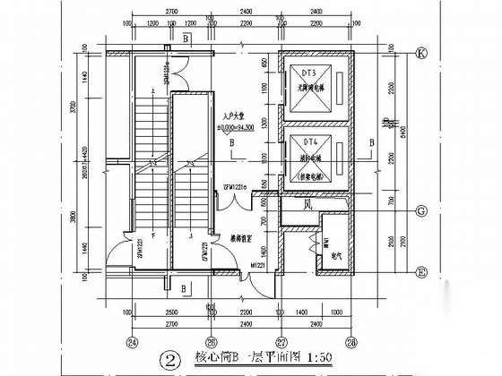 [广西]32层现代风格旧房改造住宅楼设计施工图cad施工图下载【ID:166058123】