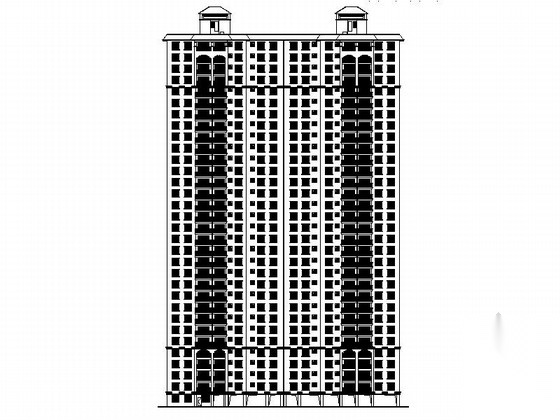 [广西]32层现代风格旧房改造住宅楼设计施工图cad施工图下载【ID:166058123】