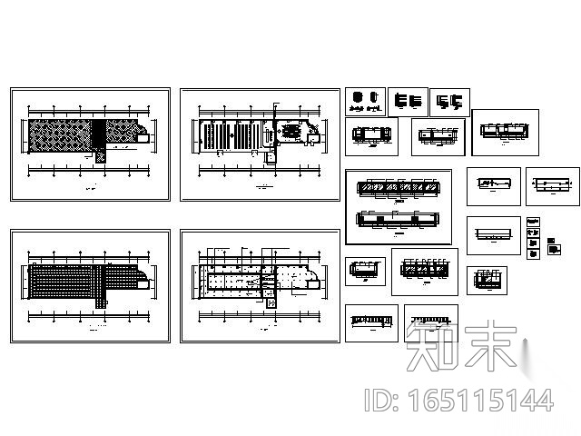 336平米医院会议室装修cad施工图下载【ID:165115144】