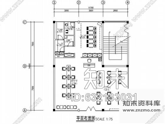 施工图北京某美发沙龙室内装修施工图施工图下载【ID:632133031】