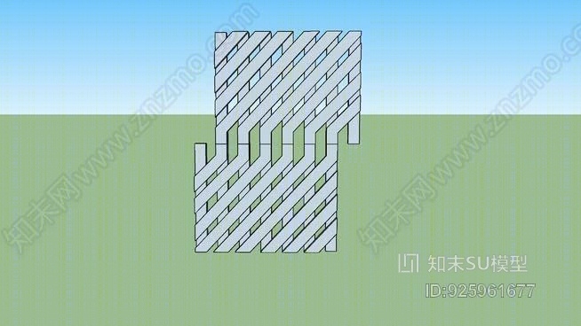 装饰立面SU模型下载【ID:925961677】