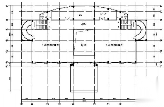 某乡村俱乐部建筑方案图纸cad施工图下载【ID:166736147】