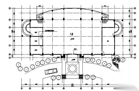 某乡村俱乐部建筑方案图纸cad施工图下载【ID:166736147】