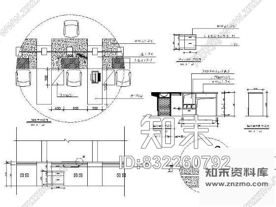 图块/节点银行操作台详图施工图下载【ID:832260792】