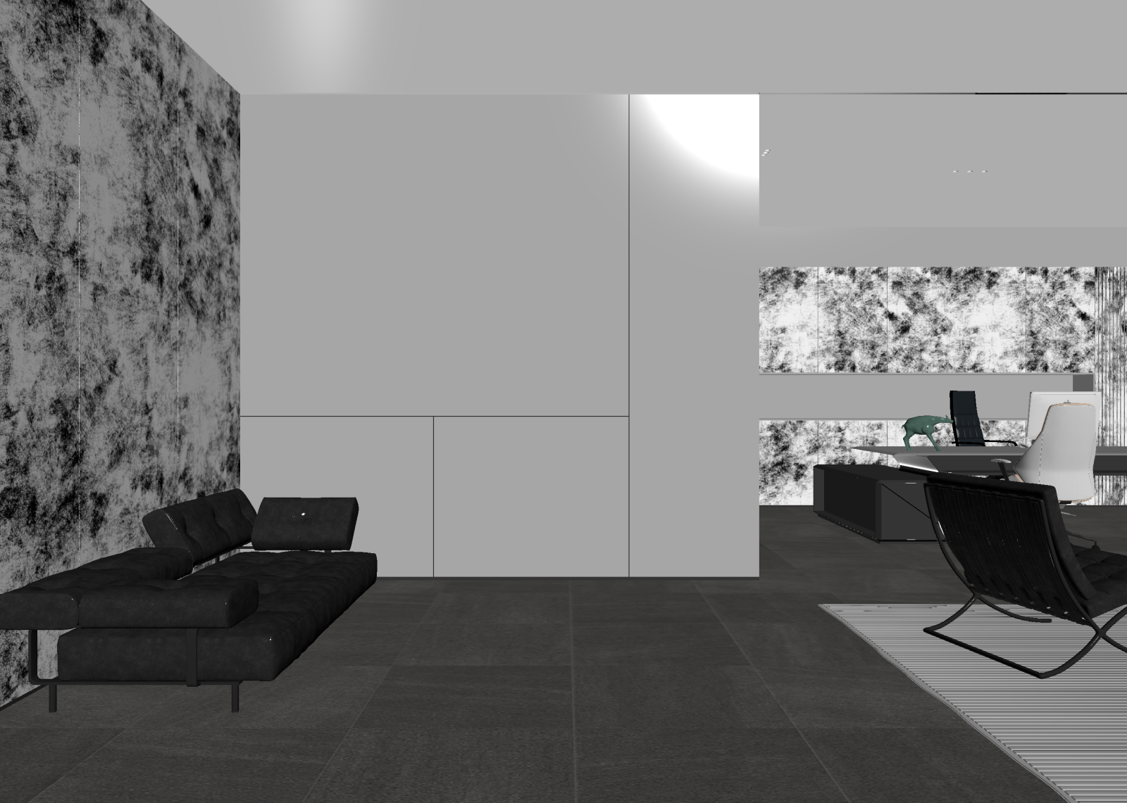 现代办公大厅3D模型下载【ID:1214355720】