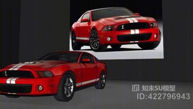 2011福特野马GT500光织构。SU模型下载【ID:422796943】