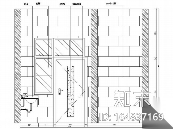 [广东]景色宜人公办学校现代学生宿舍装修施工图施工图下载【ID:164837169】