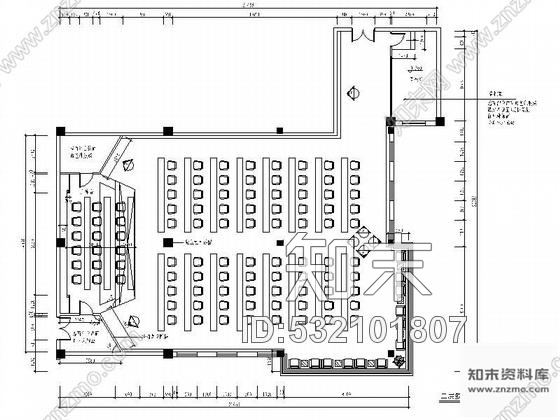 施工图多功能厅设计方案图cad施工图下载【ID:532101807】
