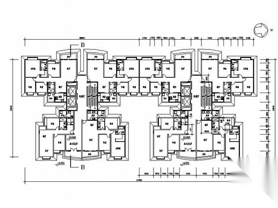 某居住区规划图（总建筑面积12万平方米）cad施工图下载【ID:167263176】