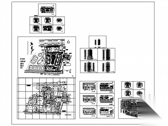 某居住区规划图（总建筑面积12万平方米）cad施工图下载【ID:167263176】