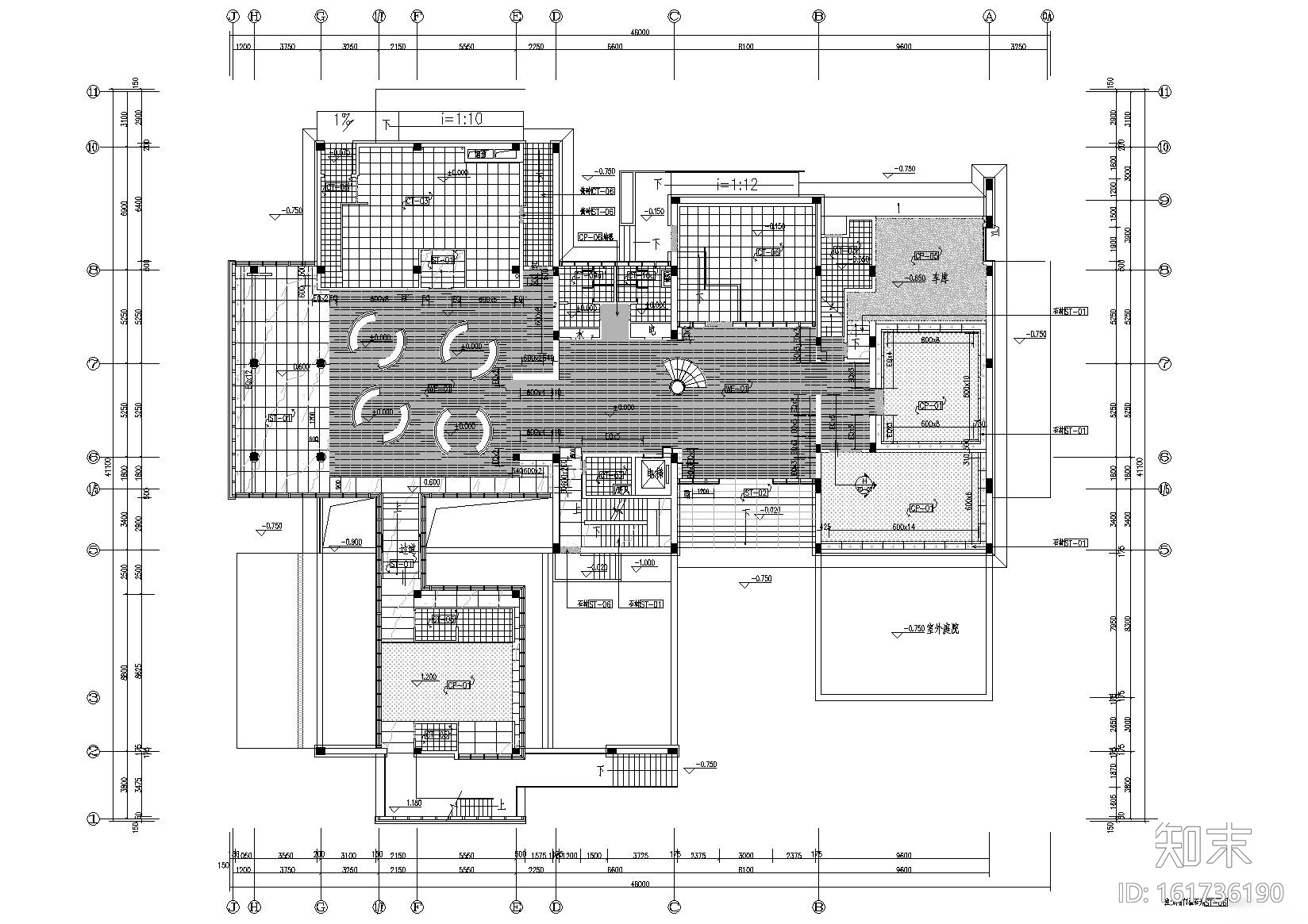 [成都]青羊南区A2栋办公楼装修工程施工图cad施工图下载【ID:161736190】