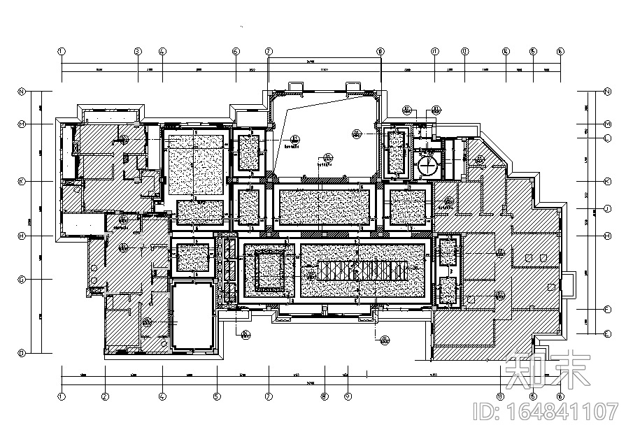 [浙江]中大君悦龙山售楼空间设计施工图（附效果图）cad施工图下载【ID:164841107】
