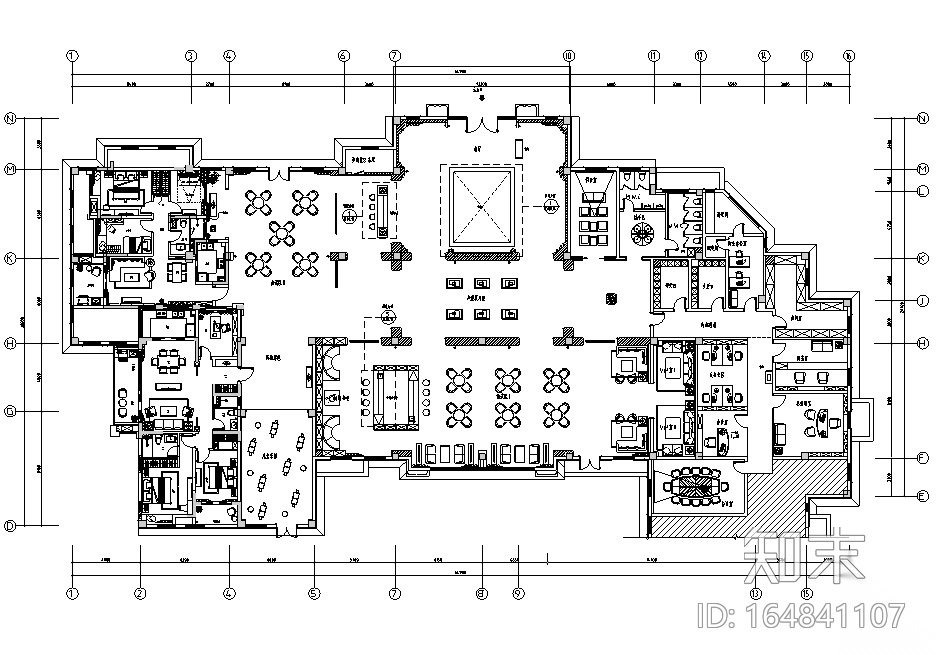 [浙江]中大君悦龙山售楼空间设计施工图（附效果图）cad施工图下载【ID:164841107】
