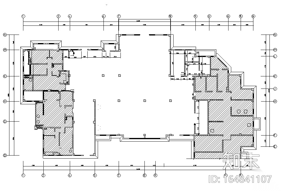 [浙江]中大君悦龙山售楼空间设计施工图（附效果图）cad施工图下载【ID:164841107】