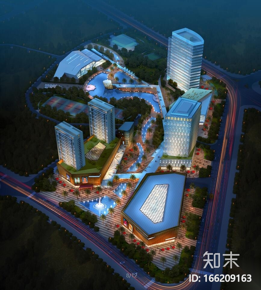 [广东]某文化体育中心项目建筑方案设计文本（CAD+文本）...cad施工图下载【ID:166209163】