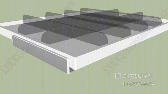 白色分隔板68x55.9x16cm的KOMPLEMENT拉出托盘SU模型下载【ID:632636684】