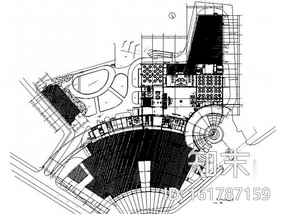 [浙江]风景秀丽山麓高档综合假日四星级酒店设计施工图...cad施工图下载【ID:161787159】