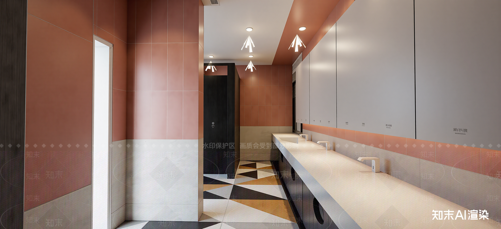 现代酒店卫生间SU模型下载【ID:1222223404】