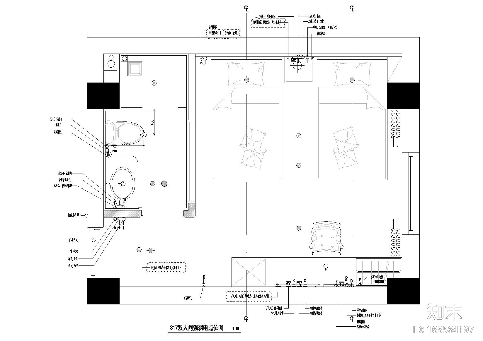 [四川]成都澳汀花园酒店全套施工图+说明cad施工图下载【ID:165564197】